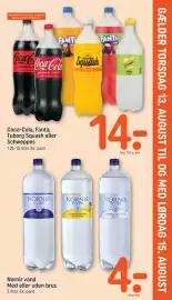 REMA 1000 tilbudsavis Side 3: Coca-Cola, Fanta, Tuborg Squash eller Schweppes €14,00, Nornir vand €4,00
