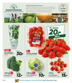 Bilka tilbudsavis uge 33 Side 18: Danske jordbær €20,00, Dansk broccoli €12,00