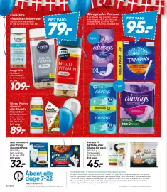 Bilka tilbudsavis uge 33 Side 37: Always eller Tampax €95,00, Fitness Pharma økonomi eller Floradix Kräuterblut €89,00