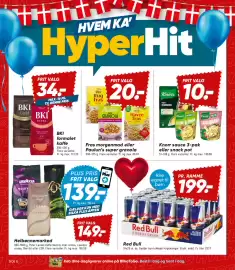 Bilka tilbudsavis uge 33 Side 8: Red Bull Energy Drink (kasse) €199,00, Helbønnemarked (hele bønner) €149,00