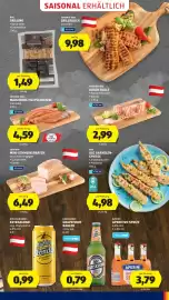Hofer Flugblatt Seite 15: Karlskrone Grapefruit Radler €0,79, Sonnhof BBQ Maishendl-Filetschnitzel €4,59