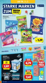 Hofer Flugblatt Seite 22: Gasteiner Infinity Water €2,97, Manner Thekenaufsteller €7,49