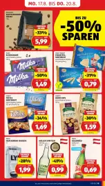 Hofer Flugblatt Seite 27: Maretti Bruschette €1,59, Milka Schokolade €1,49