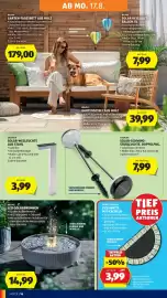 Hofer Flugblatt Seite 30: Belavi LED-Solarbrunnen €14,99, Home Creation Fußmatte mit Kacheln €3,99