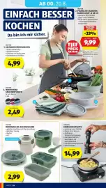 Hofer Flugblatt Seite 38: Crofton Mikrowellen-Kochgeschirr €2,99, Ambiano Einzelkochplatte €14,99