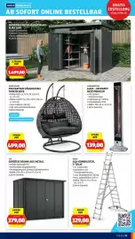 Hofer Flugblatt Seite 41: Home Deluxe Polyrattan Hängesessel Twin Deluxe €499,00, GERÄTESCHRANK AUS METALL €379,00