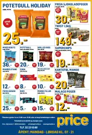Price Lagerbutikk kundeavis Side 3: Potetgull holiday €25,00, Freia sjokoladeposer €30,00