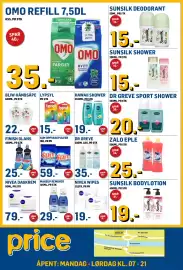 Price Lagerbutikk kundeavis Side 4: Omo refill 7,5dl €35,00, Sunsilk deodorant €15,00