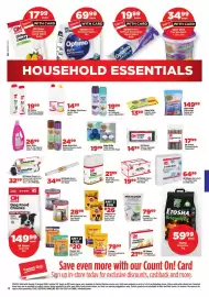 OK Foods catalogue Page 8: Super Brite Toilet Blocks €19,99, OK Choice Roller Towels 2's €21,99