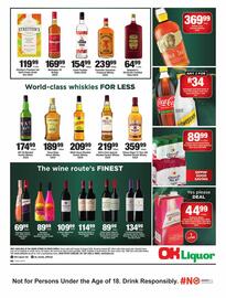 OK Liquor catalogue Page 2: Bell's Extra Special Blended Scotch Whisky €219,99, Three Ships Select Whisky €189,99