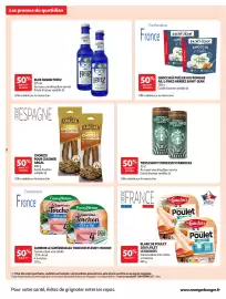 Catalogue Auchan page 2: Starbucks tripleshot espresso, Le Gaulois Blanc de Poulet €5,00