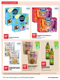 Catalogue Auchan page 4: POP POLO GLACES À L'EAU €5,00, YETI BÂTONNETS GLACÉS POKÉMON €3,00
