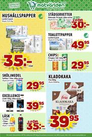 Matvärlden Tensta reklamblad vecka 37 Sida 8: TOALETTPAPPER €49,95, EXCELLENCE €39,95