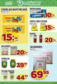 Matvärlden Tensta reklamblad vecka 37 Sida 4: BALDORIS €20,00, VIMTO €20,00