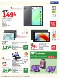 Catalogue Auchan | Promos rentrée étudiants page 11: SAMSUNG Galaxy Tab A11 €149,99, LOGICOM Tab Fold 10 €129,90