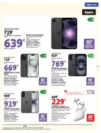 Catalogue Auchan | Promos rentrée étudiants page 13: AirPods ÉCOUTEURS AIRPODS PRO 3 €229,00, IPhone 16 128GO NOIR €769,00