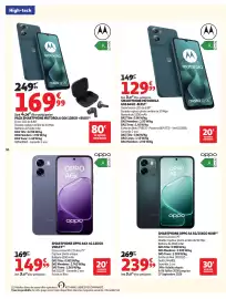 Catalogue Auchan | Promos rentrée étudiants page 16: MOTOROLA SMARTPHONE G06 64GO €129,99, OPPO SMARTPHONE A6 5G €239,99