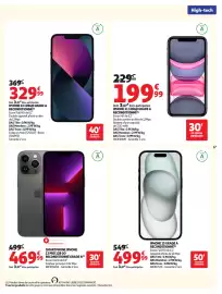 Catalogue Auchan | Promos rentrée étudiants page 17: IPHONE 15 €499,99, IPhone 13 Pro €469,99