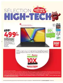 Catalogue Auchan | Promos rentrée étudiants page 2: ASUS Vivobook €499,99
