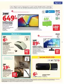 Catalogue Auchan | Promos rentrée étudiants page 3: ASUS ÉCRAN 24,5" VA259HGA €89,99