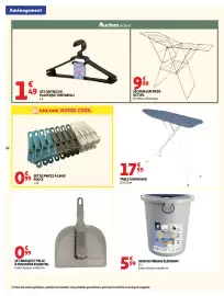 Catalogue Auchan | Promos rentrée étudiants page 32: TABLE À REPASSER €17,99, SÉCHOIR SUR PIEDS €9,99