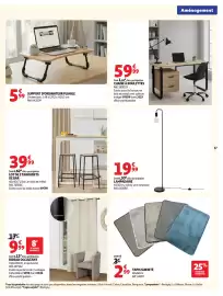 Catalogue Auchan | Promos rentrée étudiants page 37: LOT DE 2 TABOURETS DE BAR €39,99, LAMPADAIRE €19,99