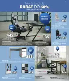 JYSK gazetka Strona 3: Fotel gamingowy NIBE €445,00, Regał BILLUND Okleina €375,00