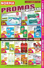 Catalogue Norma semaine 34 page 11: Soofty Boisson gazeuse €0,44, Saubermax Poudre nettoyante pour WC XXL €3,99