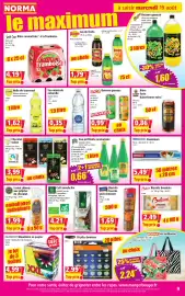 Catalogue Norma semaine 34 page 9: Maison Perrier Eau pétillante aromatisée €0,66, Frisan Huile de tournesol €1,62
