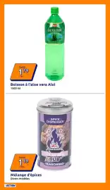 Catalogue Action semaine 33 page 12: Aloi Boisson à l'aloë vera €1,79, Texas BBQ Rub €1,19