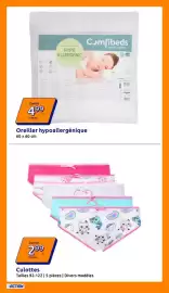 Catalogue Action semaine 33 page 14: Comfibeds Oreiller hypoallergénique €4,99, Culottes €2,99