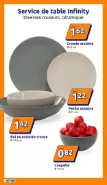 Catalogue Action semaine 33 page 19: Infinity Service de table €1,62, Bol ou assiette creuse €1,42
