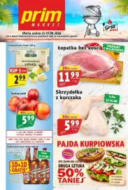 Prim Market gazetka tydzień 33 Strona 1: Skrzydłka z kurczaka €5,99, łopatka bez kości €11,99