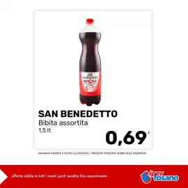 Volantino Iper Tosano settimana 33 Pagina 6: San Benedetto Bibita assortita €0,69