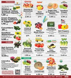 Sunset Foods weekly ad week 33 Page 8: Mango Kent Mangoes €4,00, Bell Peppers €2,99