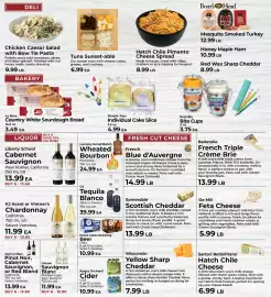 Sunset Foods weekly ad week 33 Page 3: Wisconsin yellow sharp cheddar €7,99, Tuna Sunset-able €6,99