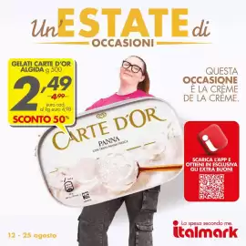 Volantino Italmark Pagina 1: Gelati Carte d'Or €2,49