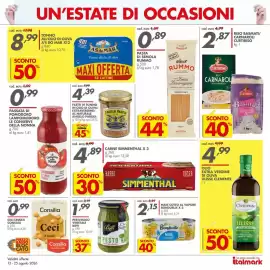 Volantino Italmark Pagina 3: Mais cotto al vapore Bonduelle €2,15, Pesto Biffi €1,99