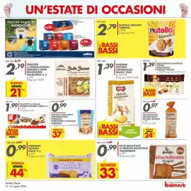 Volantino Italmark Pagina 4: Crostini non fritti mediterraneo integrali pomodoro e basilico panealba €0,99