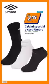 Volantino Action settimana 33 Pagina 15: Calzini sportivi o corti Umbro €2,49