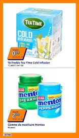 Volantino Action settimana 33 Pagina 17: Tè freddo Tea Time Cold Infusion €0,89, Gomme da masticare Mentos €2,99