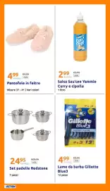Volantino Action settimana 33 Pagina 28: Lame da barba Gillette Blue3 €4,99, Set padelle Redstone €24,95