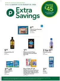 Publix weekly ad week 33 Page 1: McCormick Grill Mates 30 Minute Montreal Steak Marinade €1,95, Lactaid Creamer €8,00