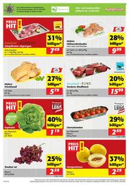 Nah&Frisch Flugblatt woche 34 Seite 8: Kopfsalat €1,19, Donauland - RIND Vorderes Rindfleisch €15,99
