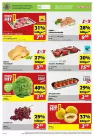 Nah&Frisch Flugblatt woche 34 Seite 8: Kopfsalat €1,19, Donauland - RIND Vorderes Rindfleisch €15,99
