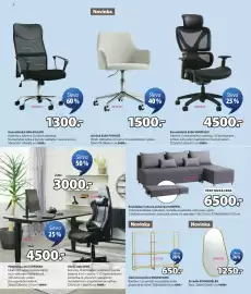 JYSK leták Strana 4: Kancelářská židle VARPELEV €4.500,00, Herní židle NIBE €3.000,00