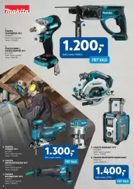 Davidsen tilbudsavis Side 12: Makita slagnøgle 18 v dtw300z €1.200,00, Makita stiksav 18 v €1.400,00