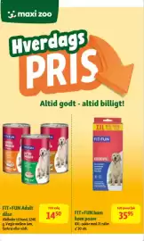Maxi Zoo tilbudsavis uge 33 Side 20: Fit+Fun Adult dåse €14,50, Fit+Fun hørn poser €35,95