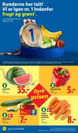 Lidl tilbudsavis uge 34 Side 2: Vandmelon €35,00, Dansk agurk €9,00