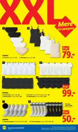 Lidl tilbudsavis uge 34 Side 21: ESMARA Sneakerstrømper €50,00, ESMARA Undertrøje €99,00